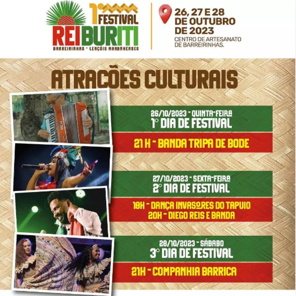 Festival do Buriti nos Lençóis Maranhenses.