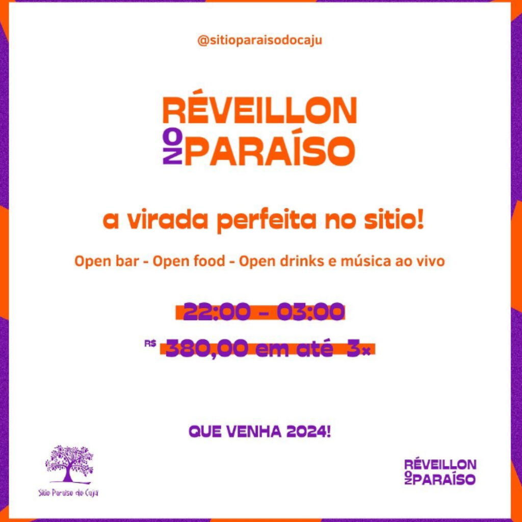 Réveillon 2024 Barreirinhas. Programação.